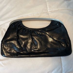 Express Black Clutch